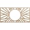 Ekena Millwork Hoover Wood Fretwork Pierced Ceiling Medallion, Red Oak, 16"W x 8"H x 5 7/8"ID x 3/8"T CMWP16X08X0375HORO - alternate 1